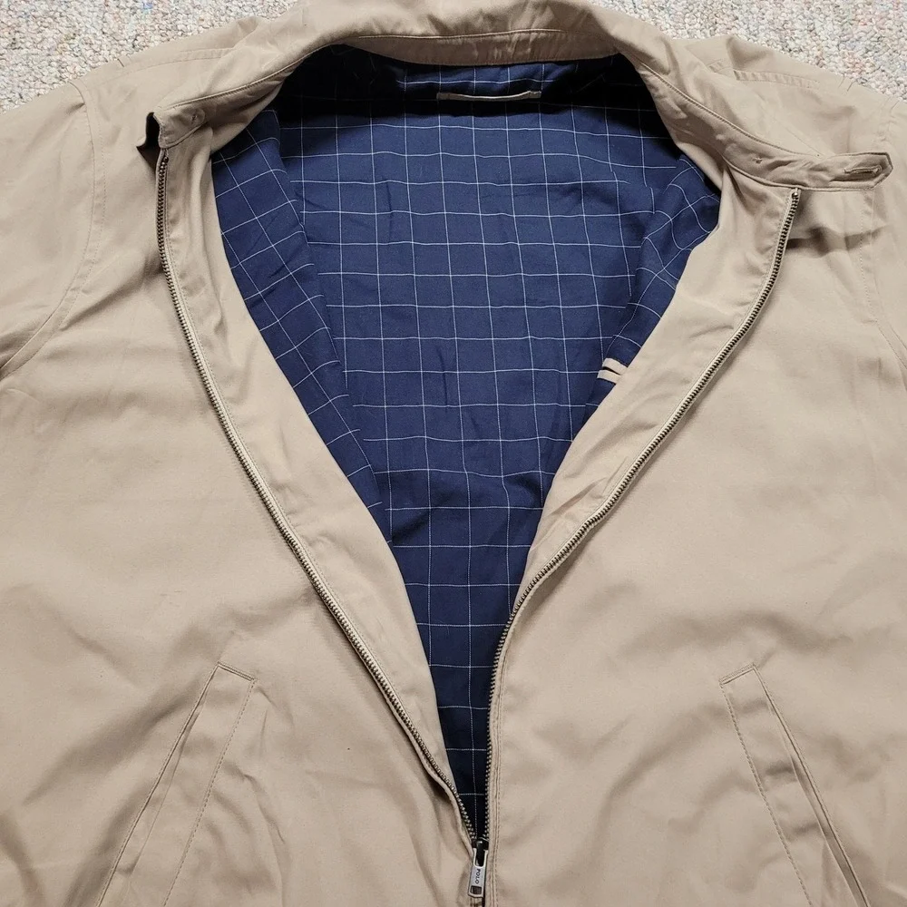 Polo Ralph Lauren Mens 3XLT Tan Beige Bi-Swing Jacket Windbreaker Big and Tall‎